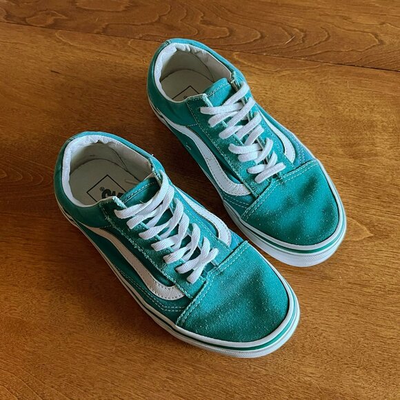 Vans green suede sneakers 5.5 - Picture 1 of 14